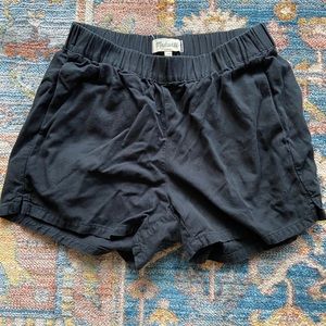MADEWELL BLACK PULL ON SHORTS